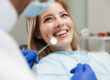 happy patient receiving dental inlays